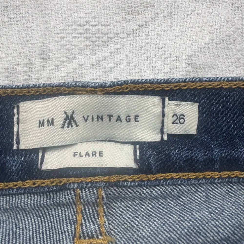 MM Vintage Embroidered Butterfly Floral Jeans Size 26 Boho Denim - Picture 4 of 16